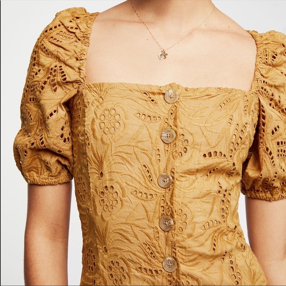 Free People Eyelet Mini Dress - Picture 3 of 10